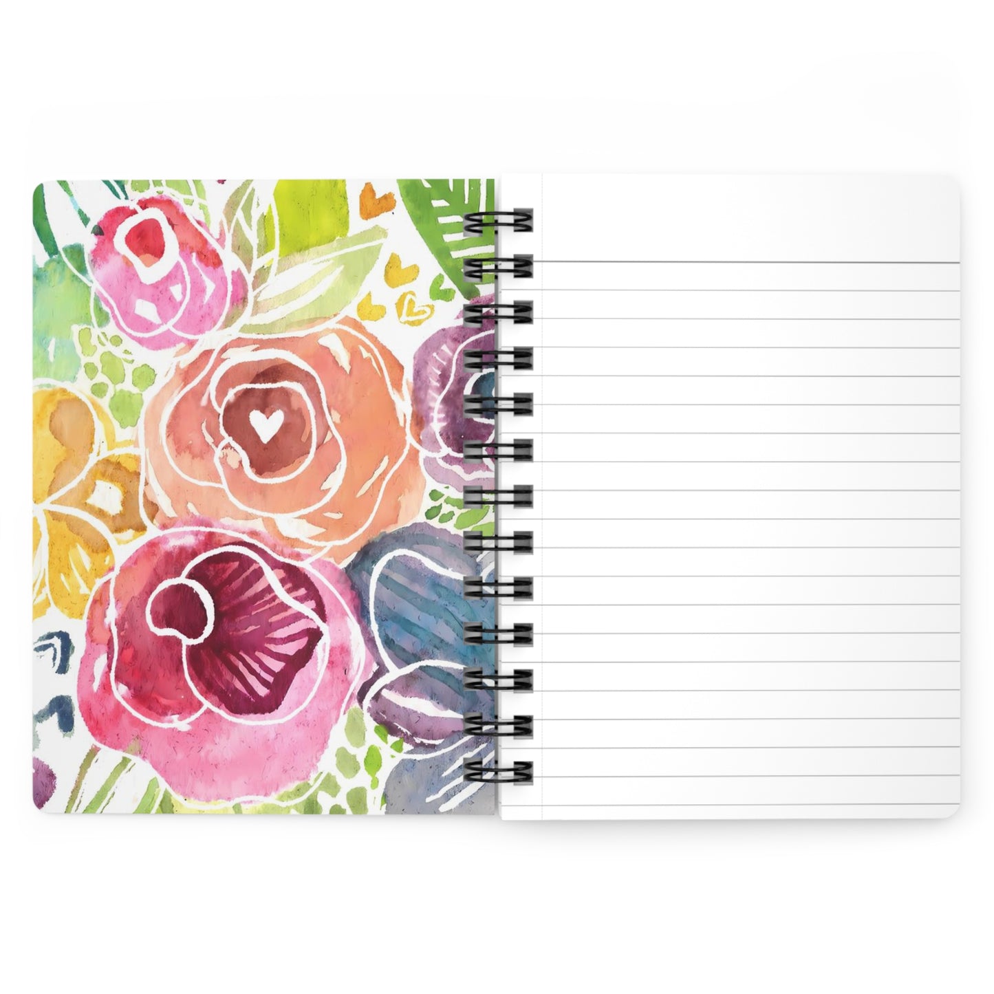Floral Garden Spiral-Bound Notebook