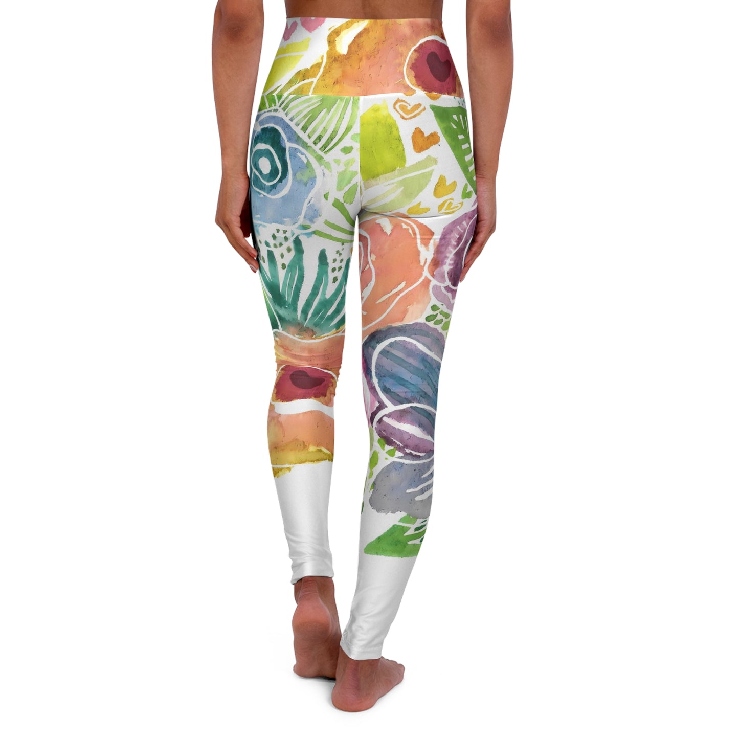 Floral Garden High Waisted Leggings