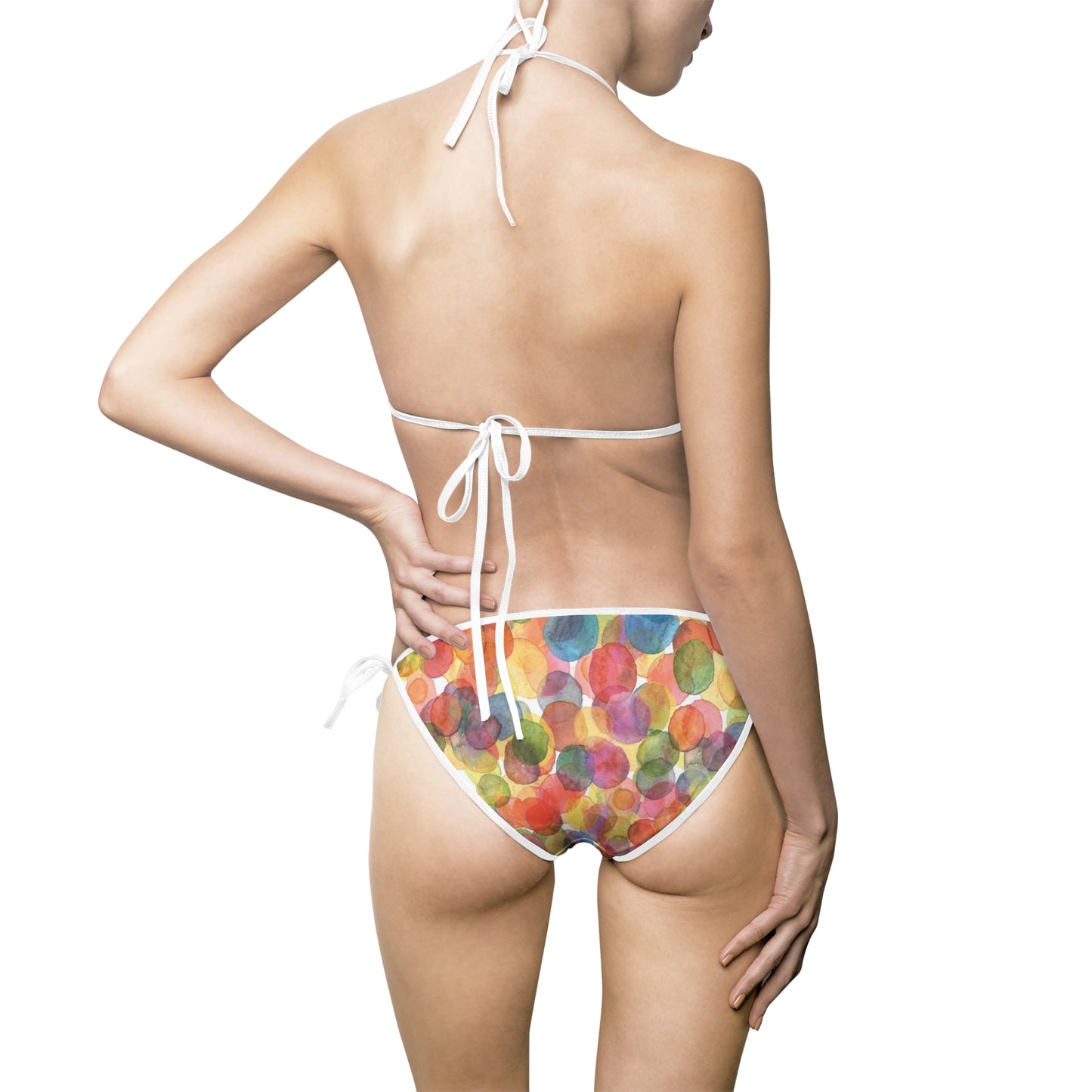 Watercolor Dots Bikini Swimsuit