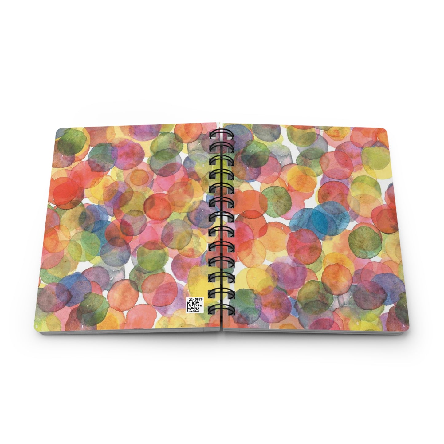 Watercolor Dots Spiral-Bound Notebook