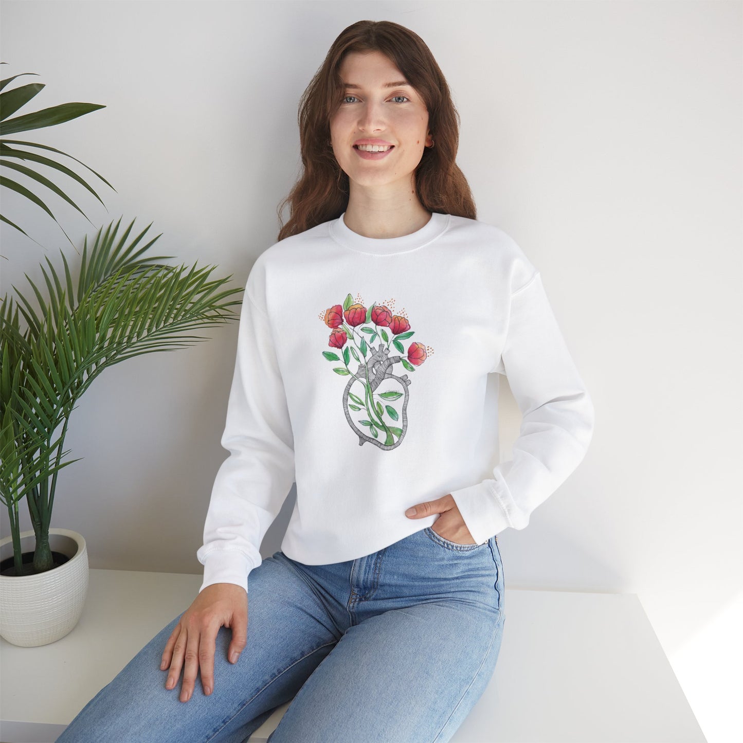 Blooming Heart Sweatshirt