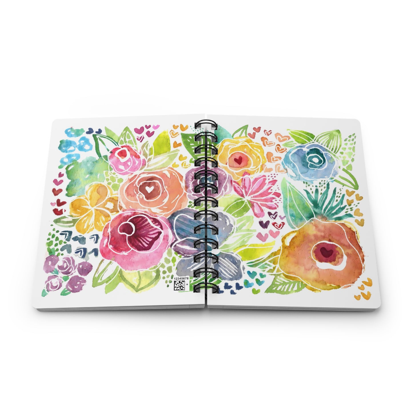 Floral Garden Spiral-Bound Notebook