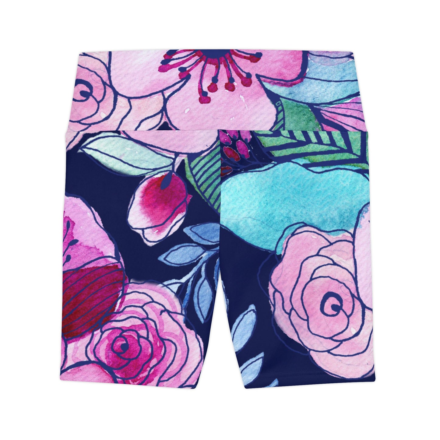 Navy Pink Workout Shorts