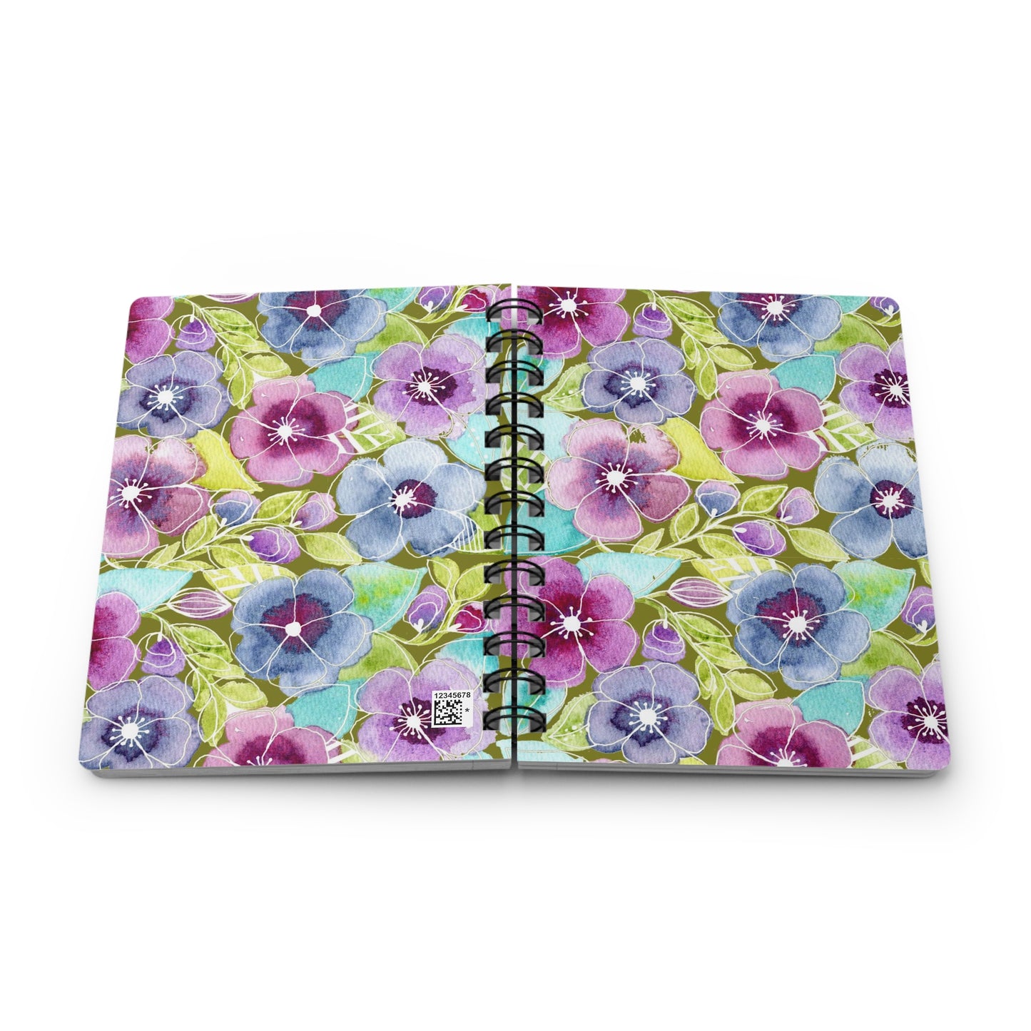 Purple Garden Spiral-Bound Notebook
