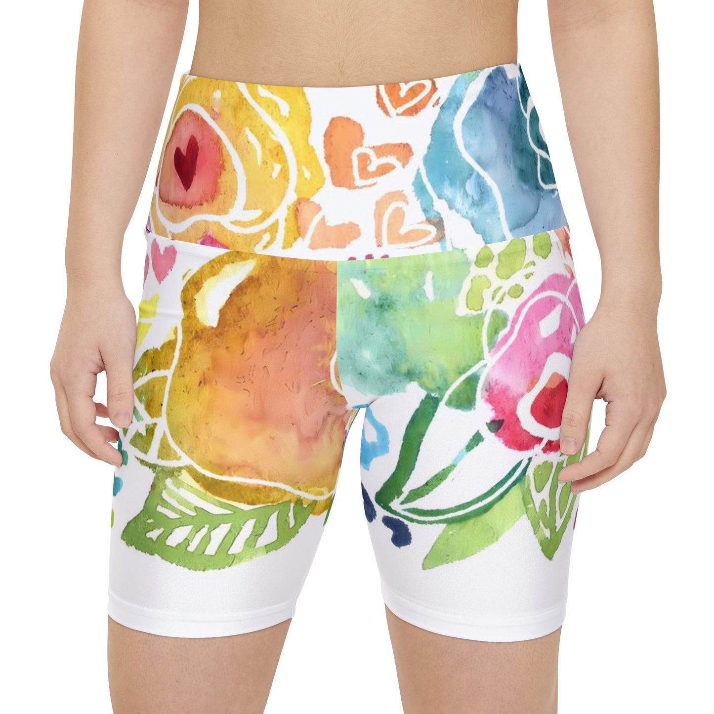 Floral Garden Workout Shorts