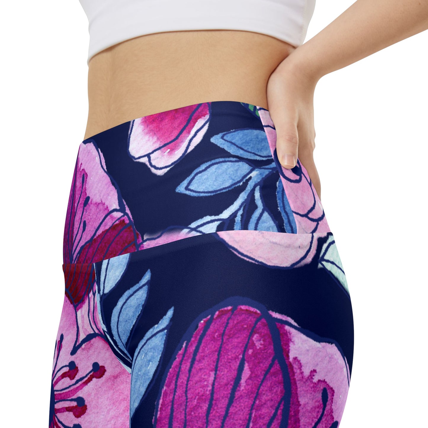 Navy Pink Workout Shorts