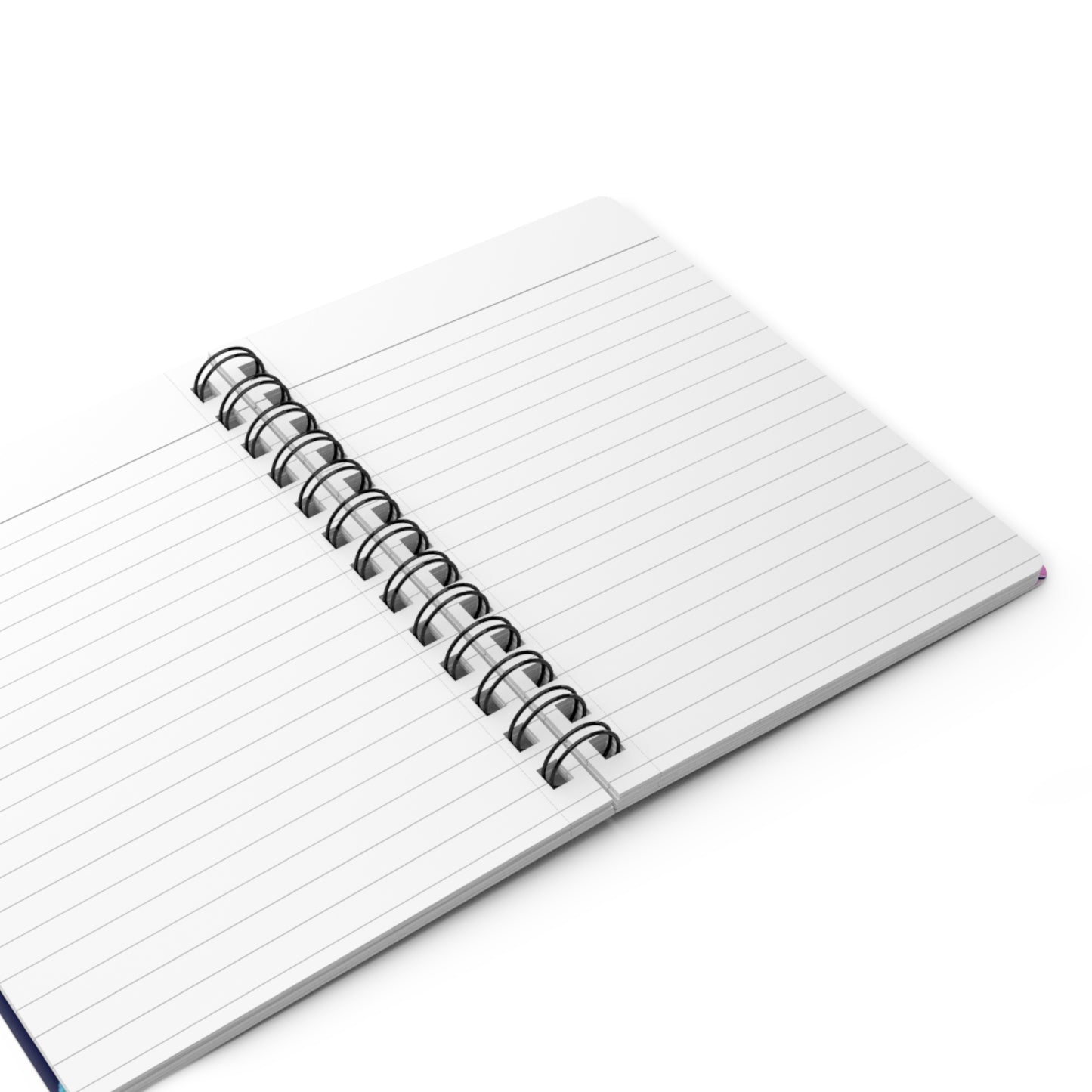 Navy Pink Spiral-Bound Notebook
