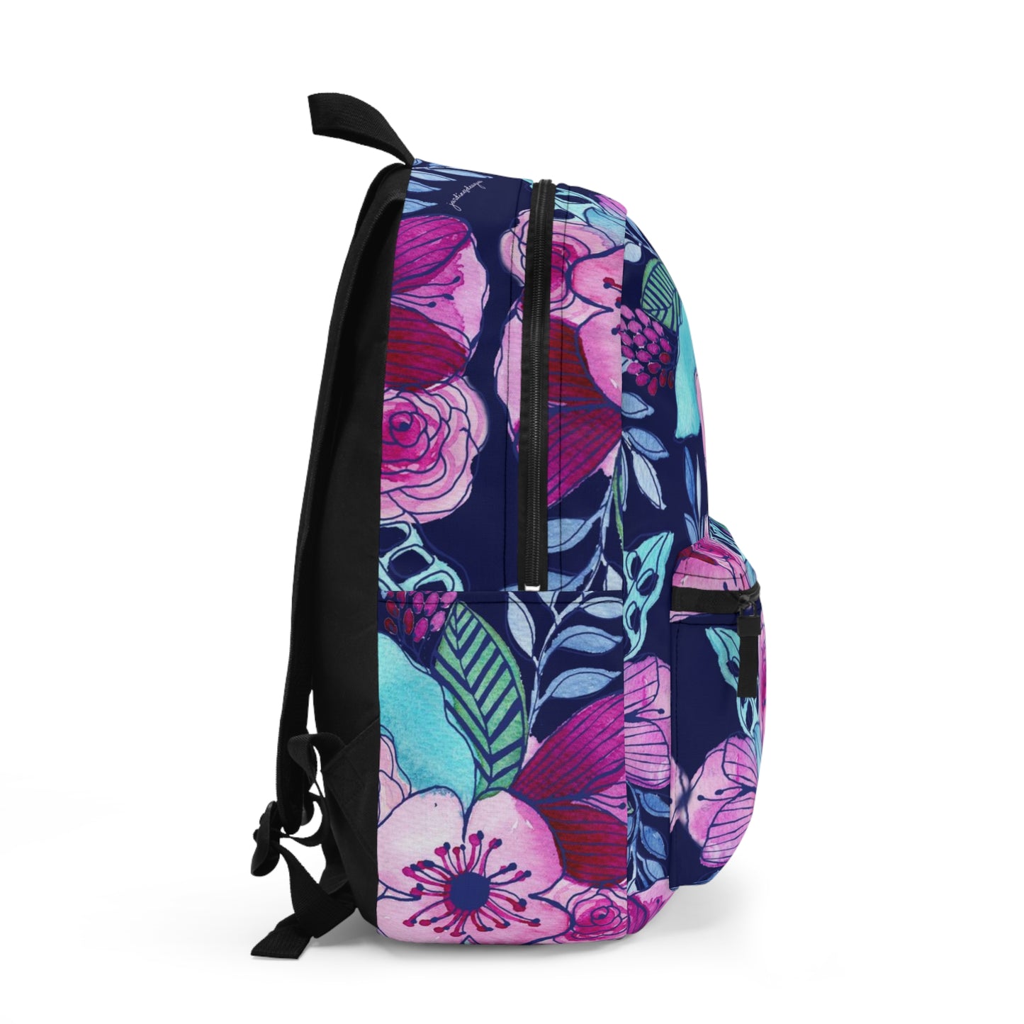 Navy Pink Backpack