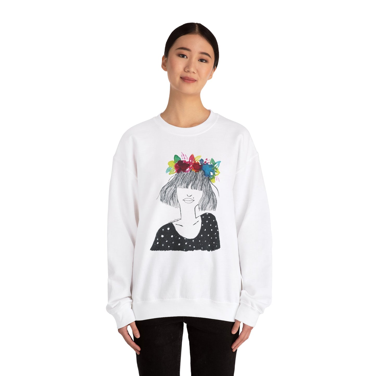 Bangs Girl Sweatshirt