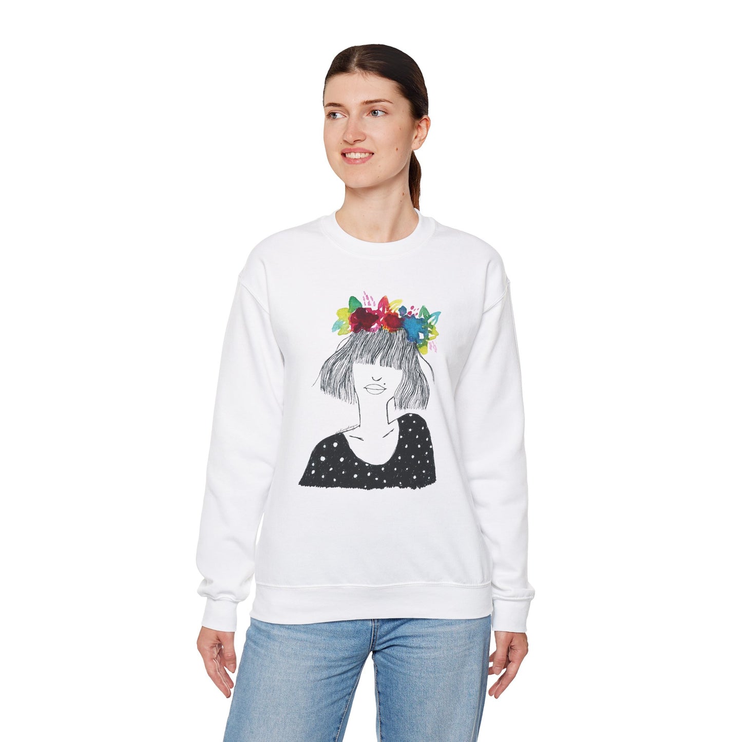 Bangs Girl Sweatshirt