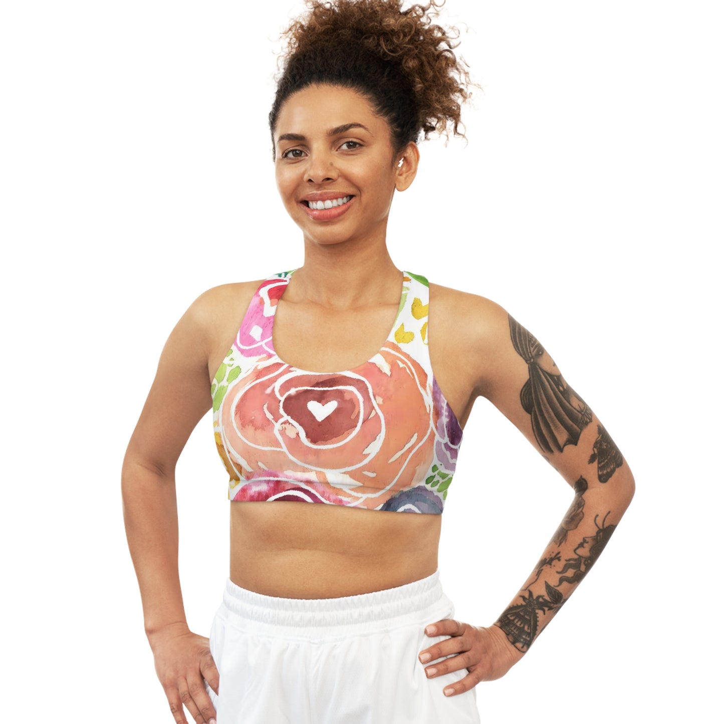 Floral Garden Sports Bra