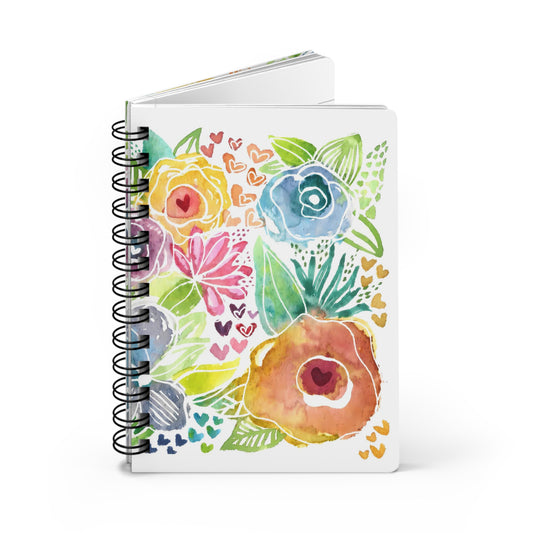Floral Garden Spiral-Bound Notebook