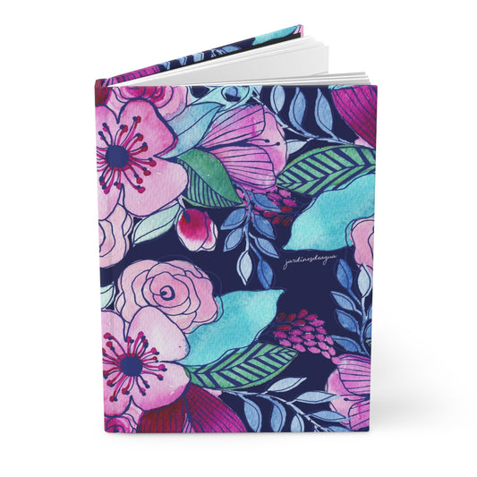 Navy Pink Notebook