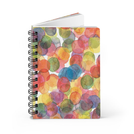 Watercolor Dots Spiral-Bound Notebook