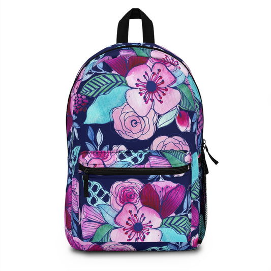 Navy Pink Backpack