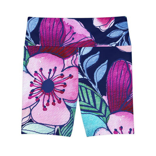 Navy Pink Workout Shorts