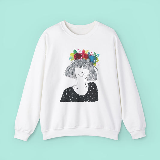 Bangs Girl Sweatshirt