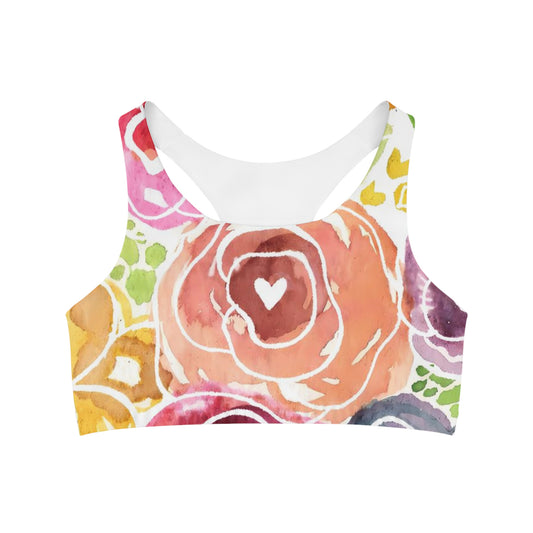 Floral Garden Sports Bra